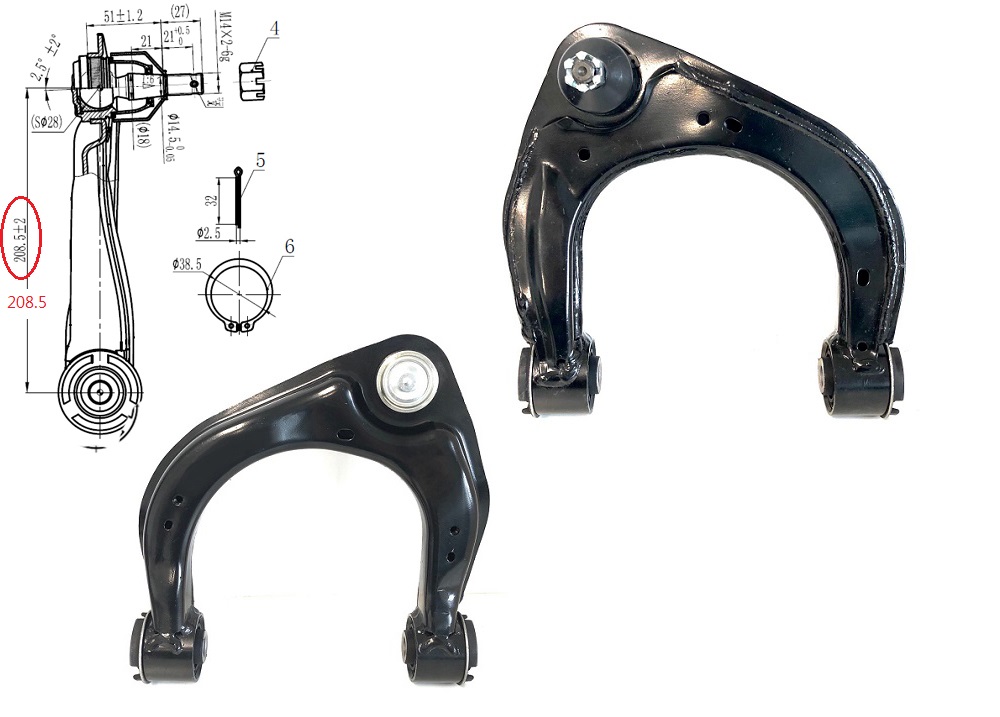 Front Upper Control Arm For Mazda Bt50 UR 2WD