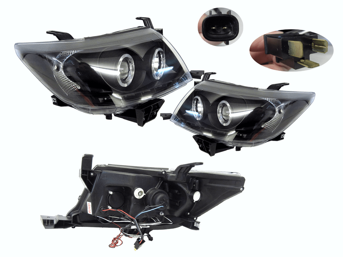Headlights LED Projecter For Toyota Hilux TGN / KUN / GGN